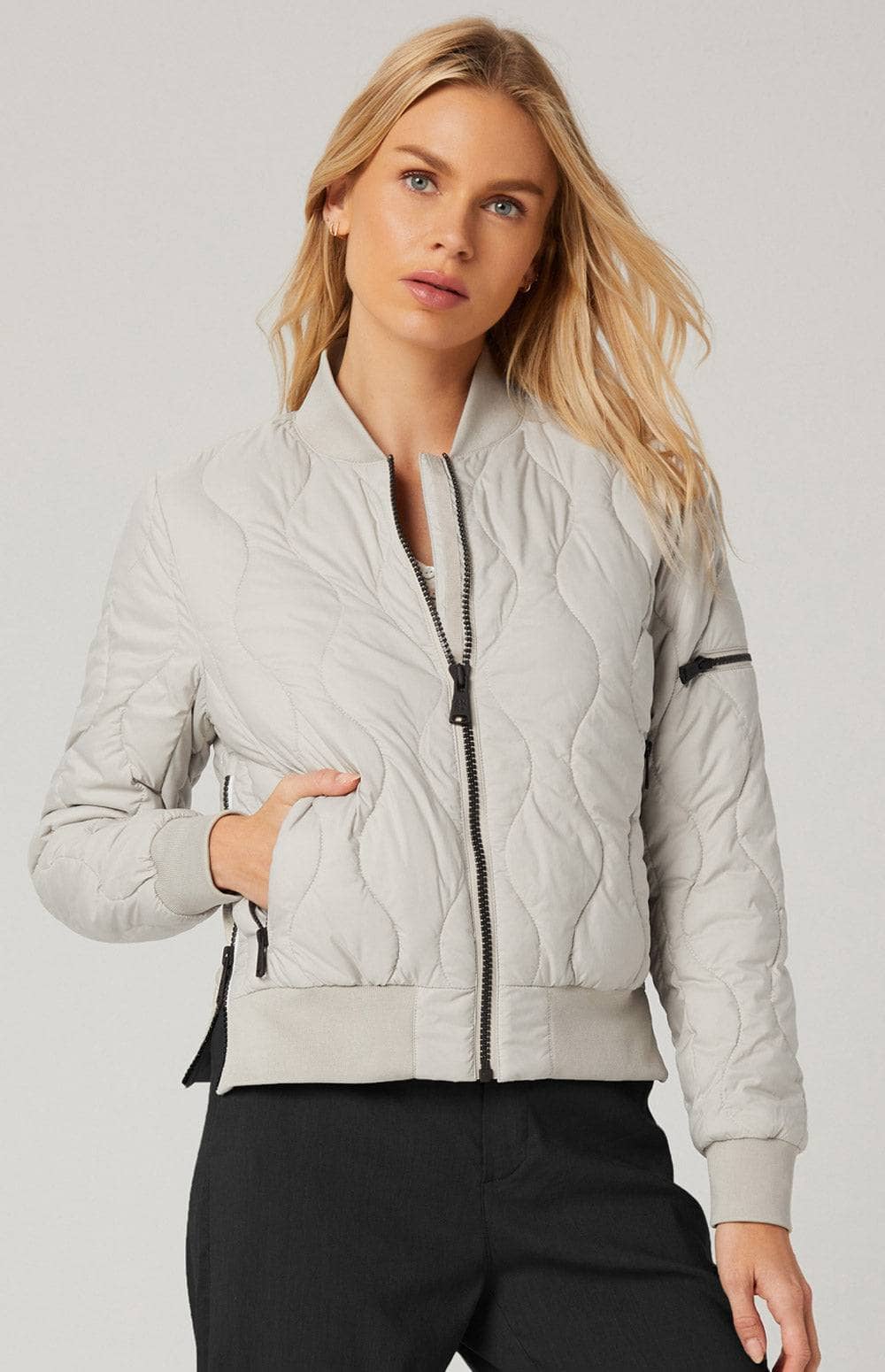 Metro Bomber Jacket | ANR | Jackets - Womens Bomber Jacket Alp N Rock Outerwear METRO II BOMBER JACKET | Stone