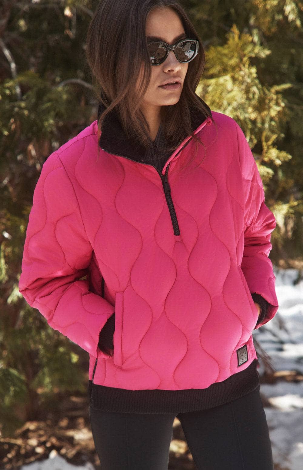 Nelly 1/2 Zip Pullover Jacket, Pink | ANR | Women's Jacket Alp N Rock Outerwear Nelly 1/2 Zip Pullover Jacket | Pink