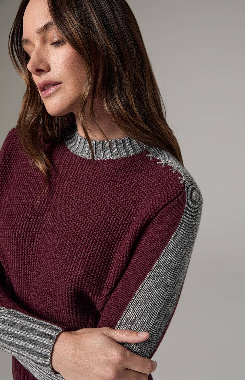 Dev Sweater | ANR | Sweaters - Womens Non-Itch Knit Sweater  Alp N Rock Sweater DEV SWEATER | burgundy