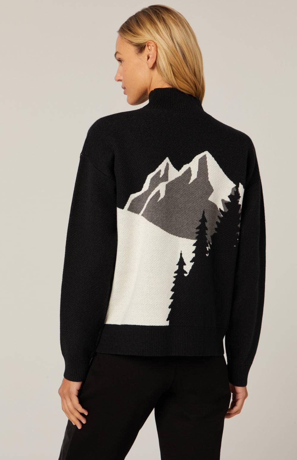 Portia Mock Neck Sweater | ANR | Sweaters - Ski Sweater  Alp N Rock Sweater Portia Mock Neck Sweater | Black