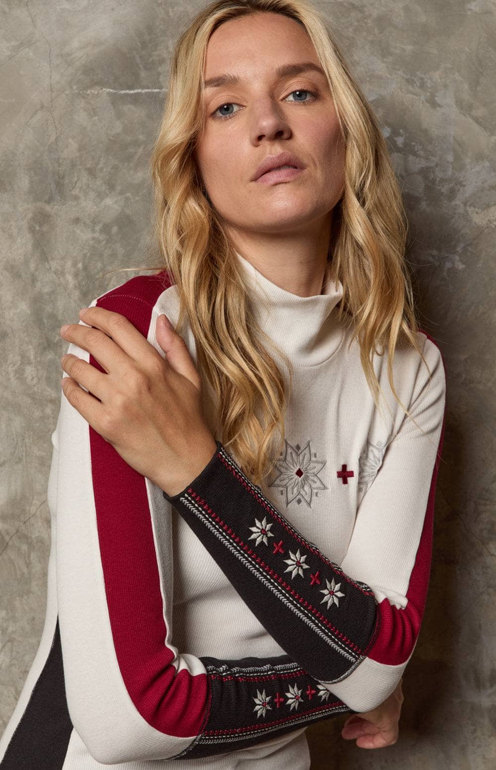 Allison Mockneck | ANR | Sweaters - Womens Mockneck Ski Alp N Rock Tops Allison Mockneck | Off White