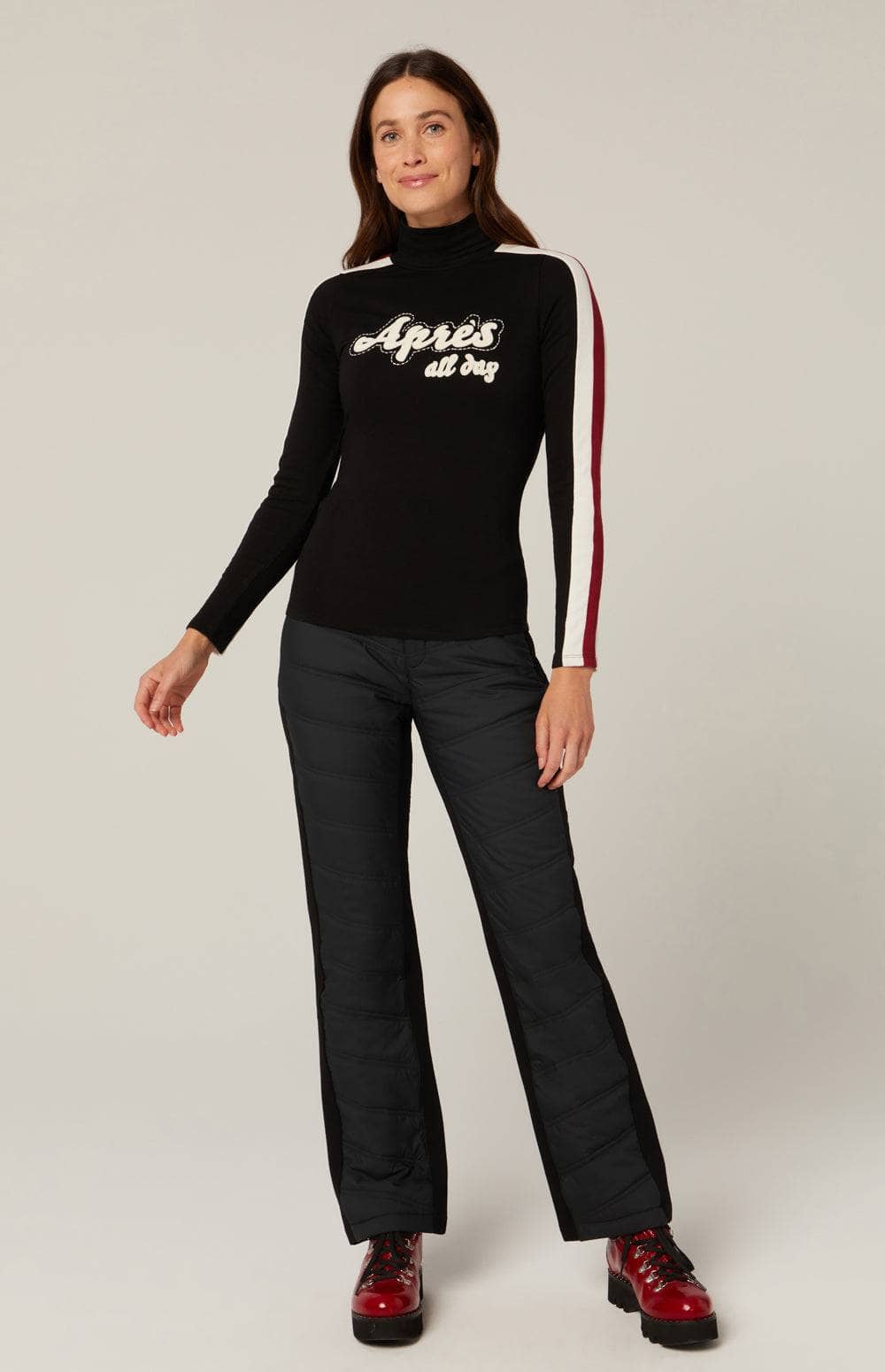 Apres All Day Mockneck | ANR | Tops - Womens Ski Mockneck Alp N Rock Tops Apres All Day Mockneck | Black