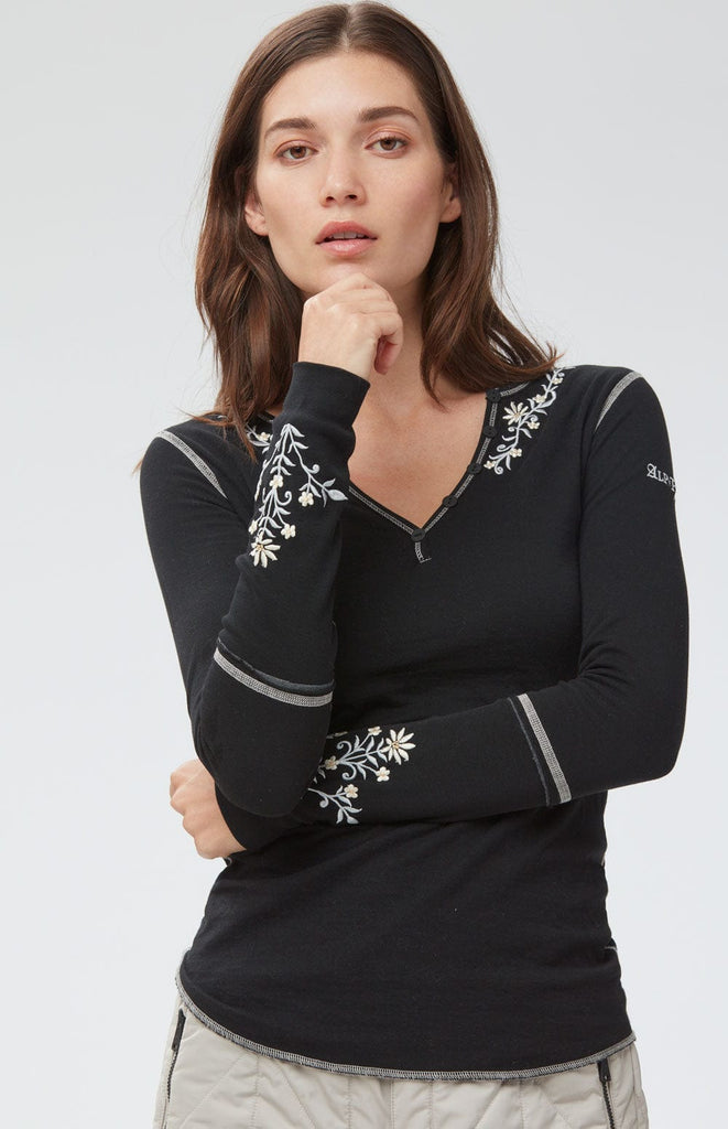 Edelweiss Henley  Black – Alp N Rock