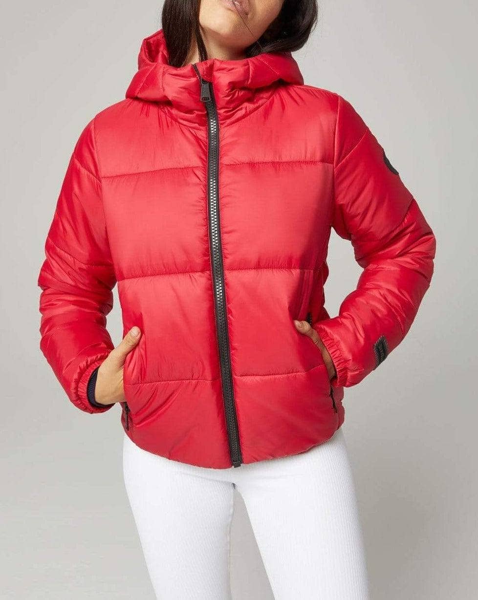 Denali Bomber Jacket by Alp N Rock, Women's Bright Red Bomber Jacket