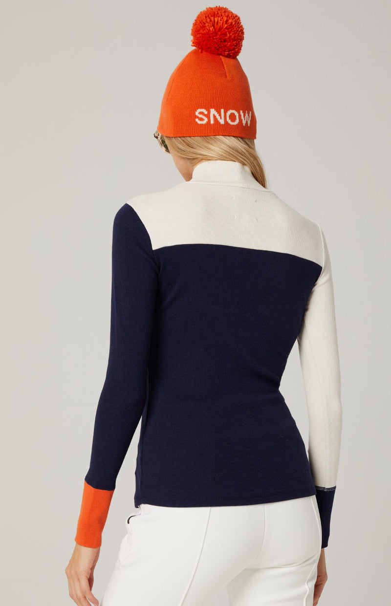 Alp N Rock Womens Mock Shirt Fallon Mock Neck | Navy