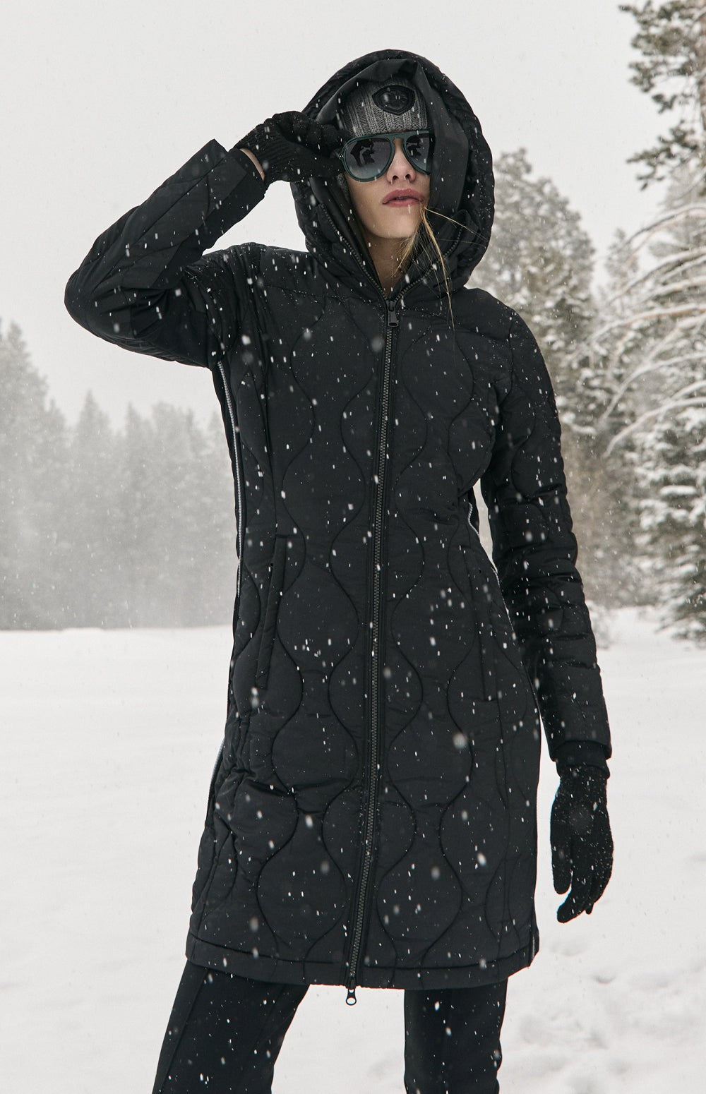 Chamonix Long Puffer Jacket, Black | Alp N Rock Alp N Rock Womens Outerwear Chamonix Long Jacket | Black