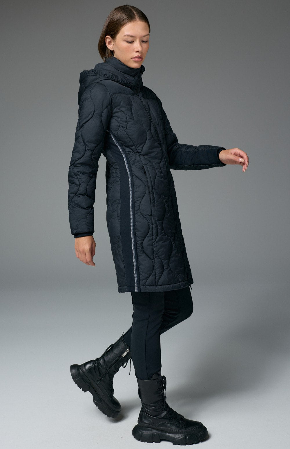 Chamonix Long Jacket, Black | Alp N Rock Alp N Rock Womens Outerwear Chamonix Long Jacket | Black