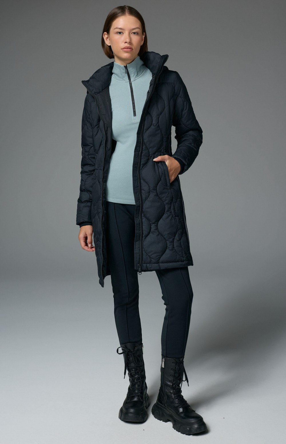 Chamonix Long Jacket, Black | Alp N Rock Alp N Rock Womens Outerwear Chamonix Long Jacket | Black