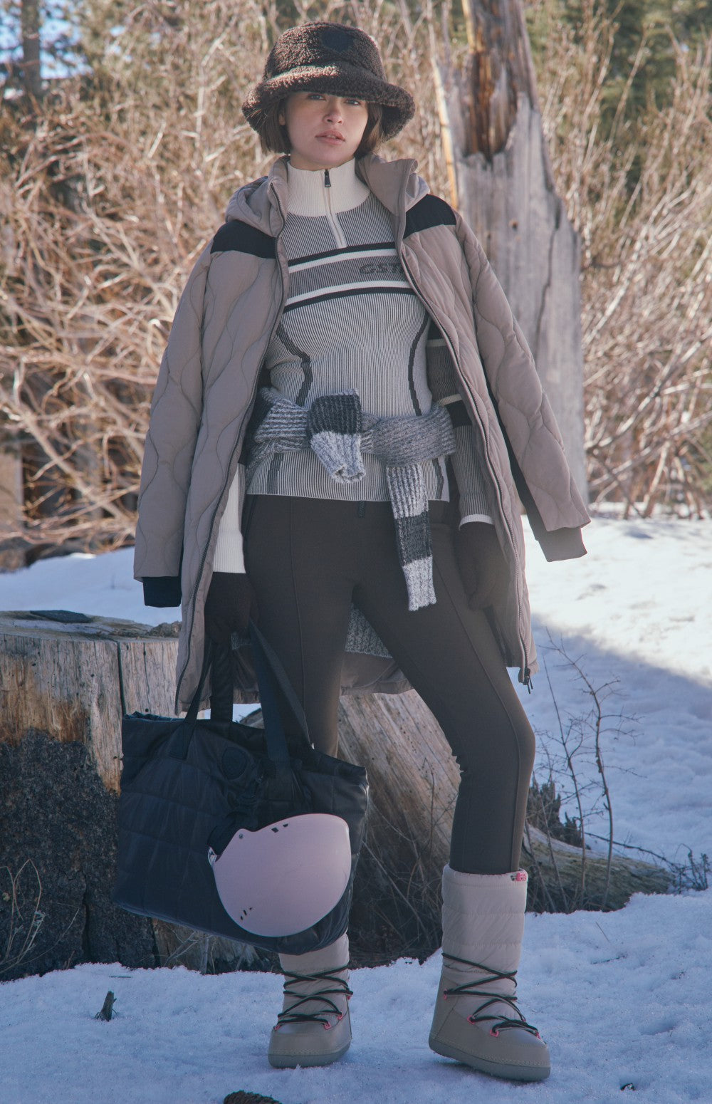 Chamonix Long Jacket, Fossil | Alp N Rock Alp N Rock Womens Outerwear Chamonix Long Jacket | Fossil