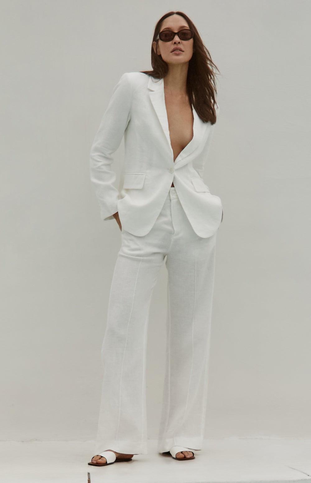 Emerson Linen Blazer, Ivory | Alp N Rock | Women's Outerwear Alp N Rock Womens Outerwear Emerson Blazer | Ivory