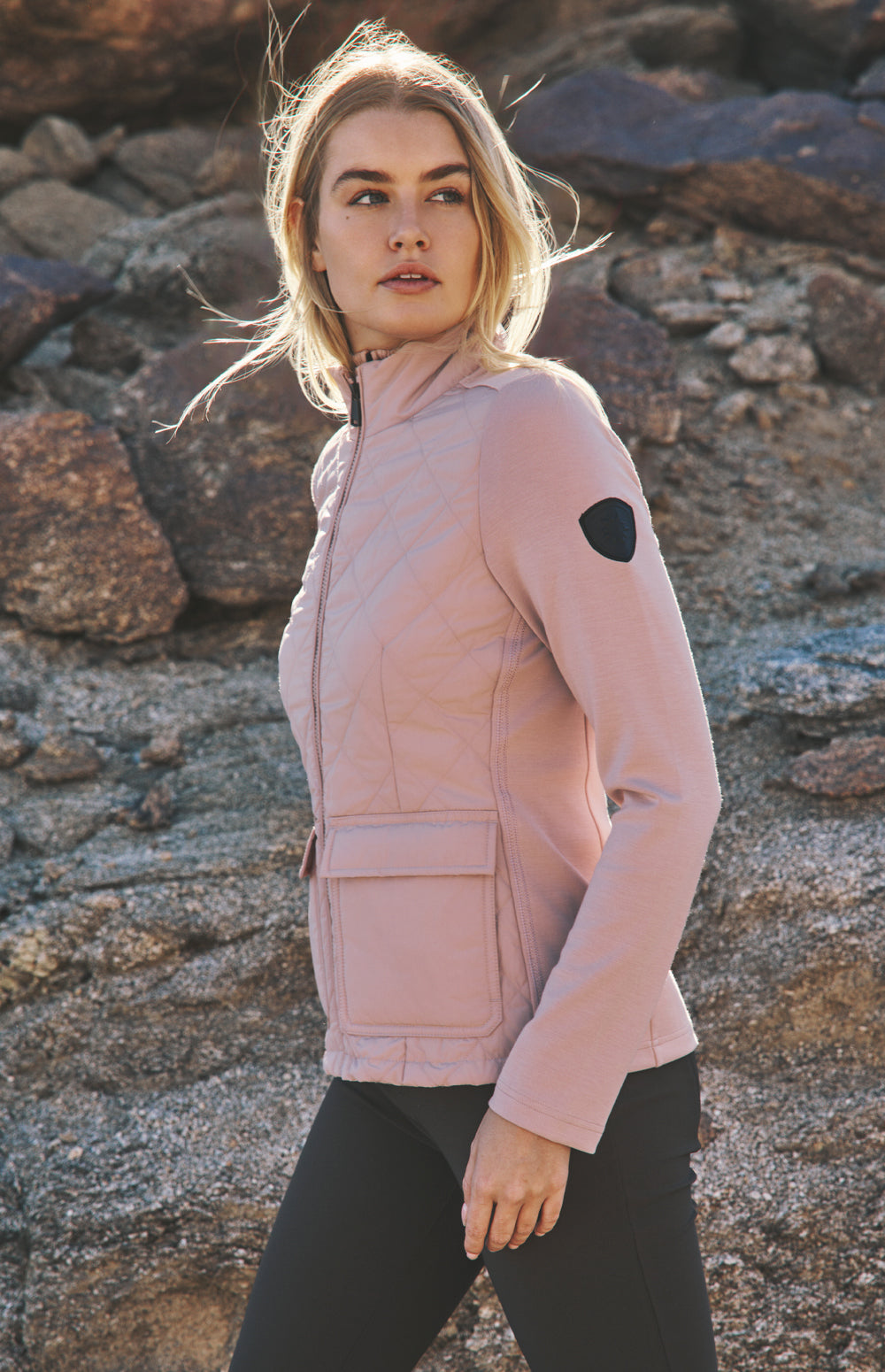 Kara Hybrid Jacket, Rose | Alp N Rock Alp N Rock Womens Outerwear Kara Hybrid Jacket | Rose