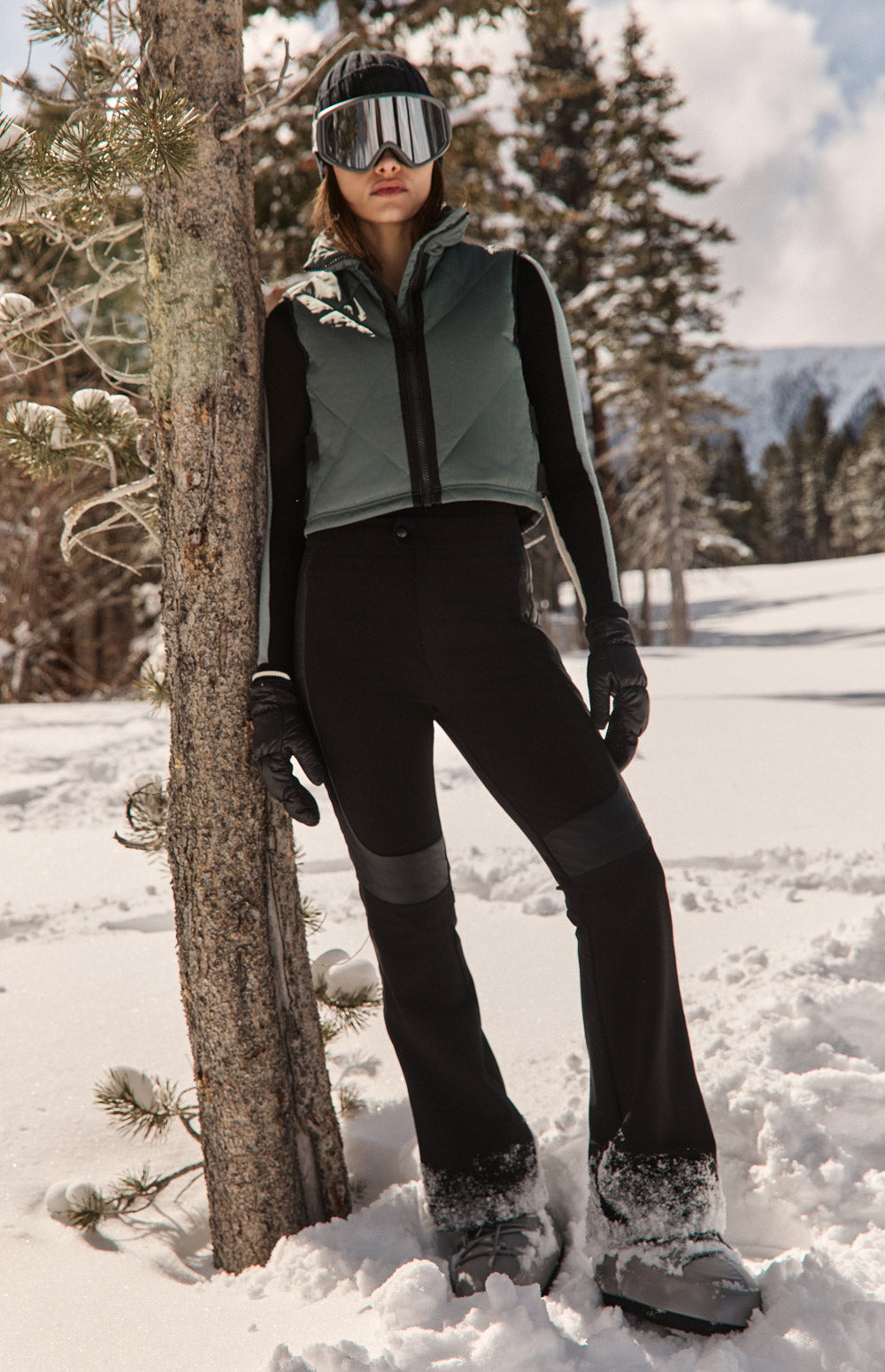 La Vitesse II Cropped Vest, Eucalyptus | Alp N Rock Alp N Rock Womens Outerwear La Vitesse II Cropped Vest | Eucalyptus