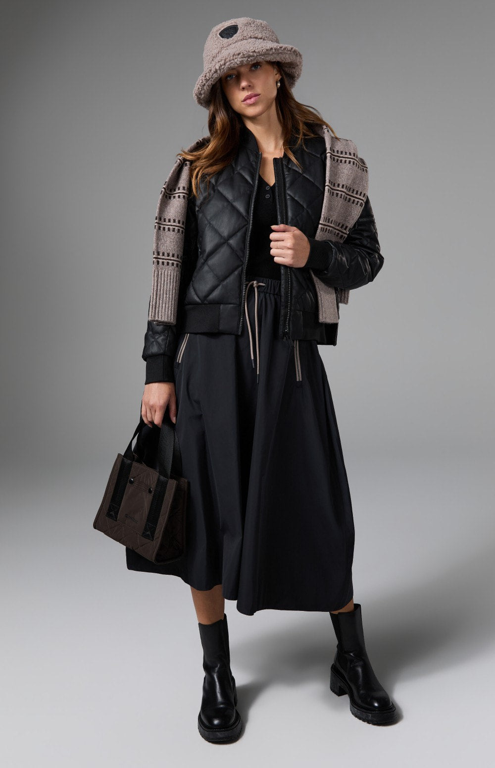 Alp N Rock Catalina Jacket, lightweight black jacket for women with high neck and slant pockets