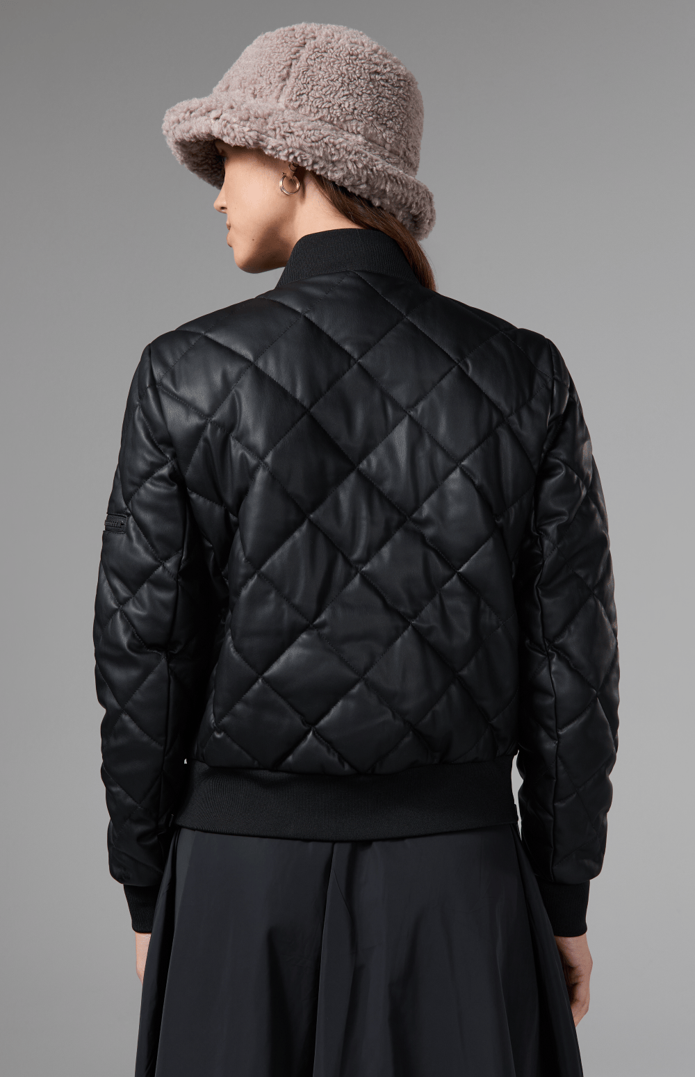 Metro Faux Leather Bomber Jacket, Black | Alp N Rock Alp N Rock Womens Outerwear Metro Faux Leather Bomber Jacket | Black