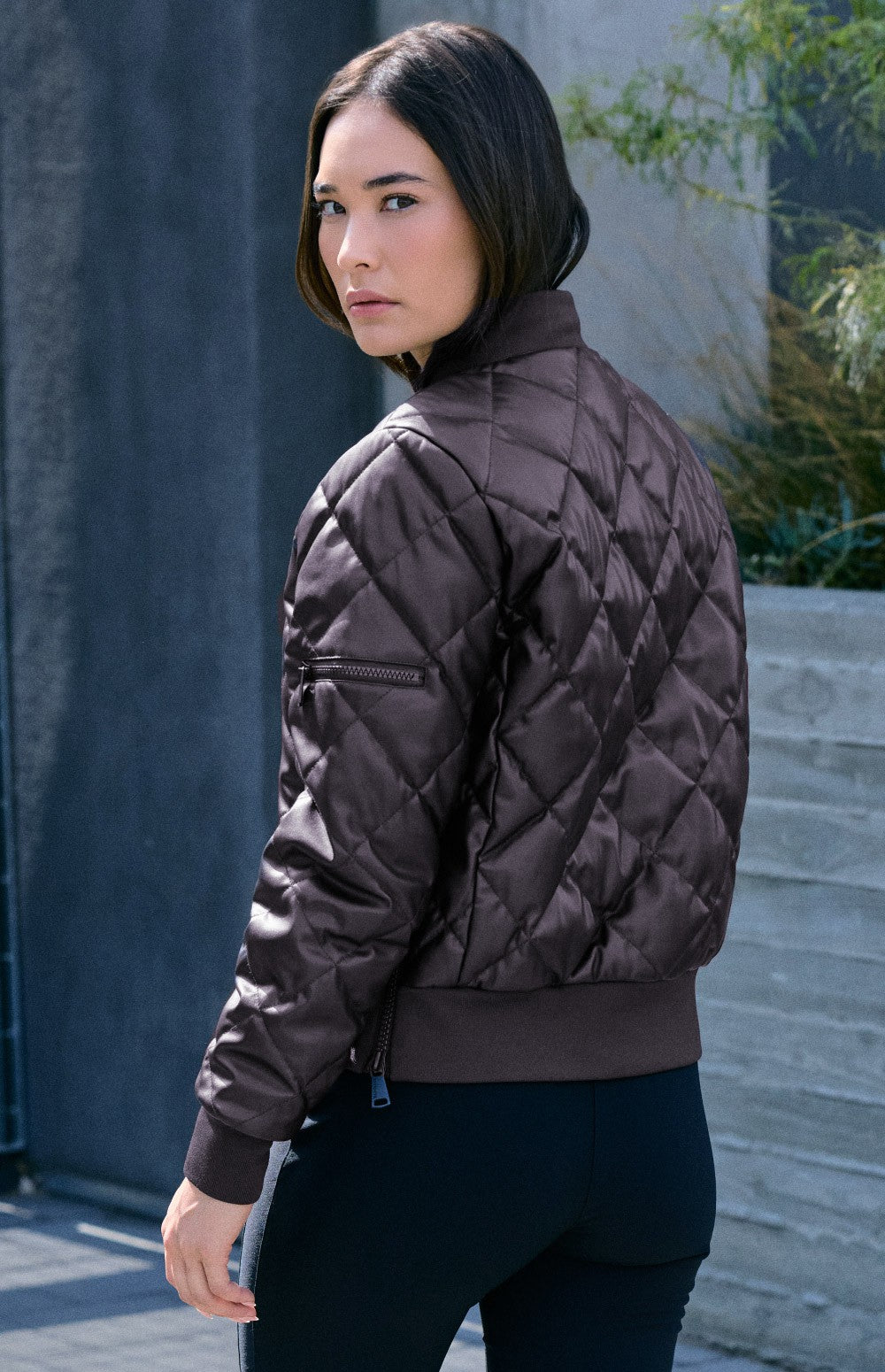 Metro Faux Leather Bomber Jacket, Cabernet | Alp N Rock Alp N Rock Womens Outerwear Metro Faux Leather Bomber Jacket | Cabernet
