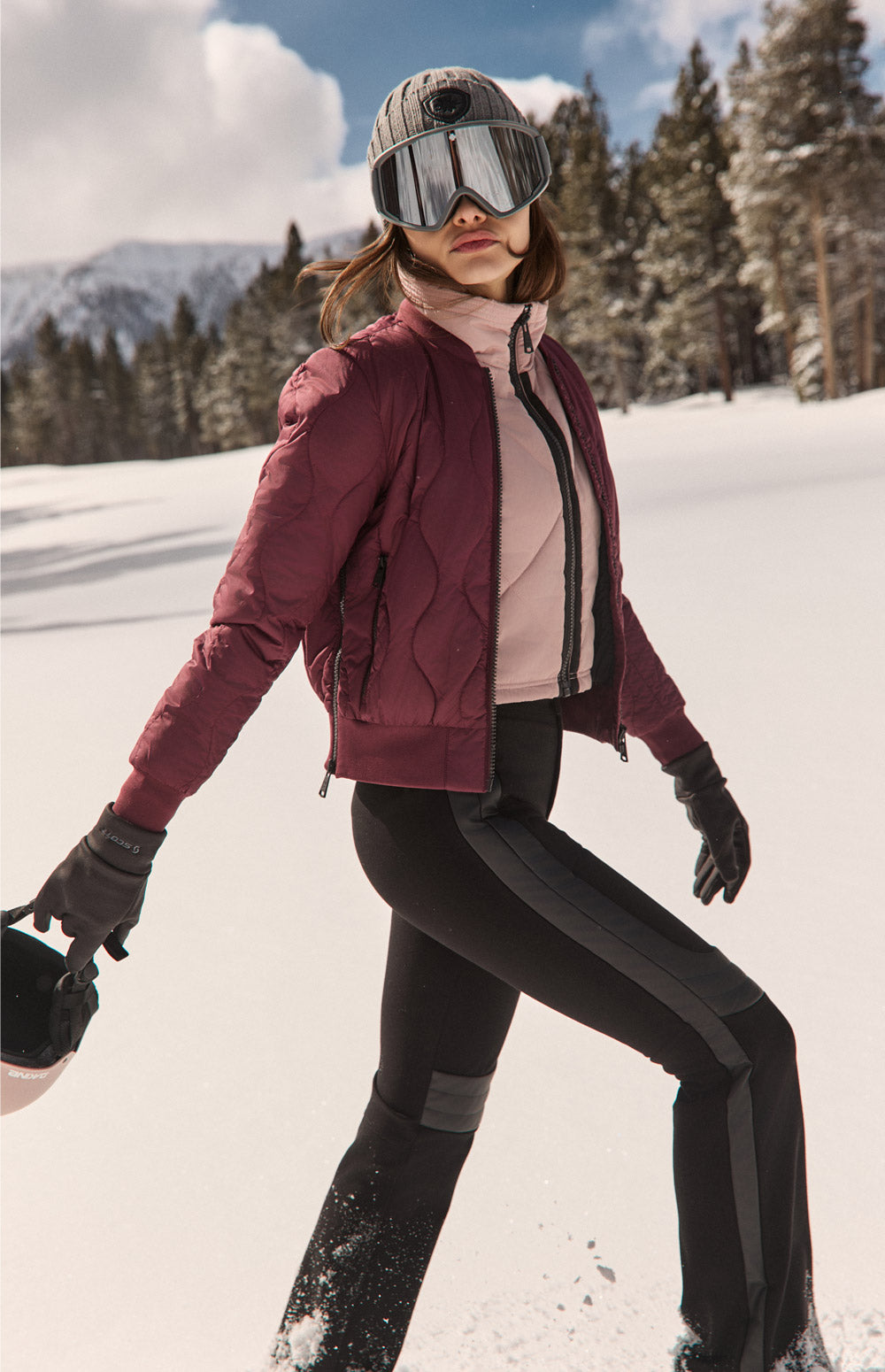 Metro Bomber Jacket, Burgundy | Alp N Rock | Women's Jacket Alp N Rock Womens Outerwear Metro Ii Bomber Jacket | Burgundy