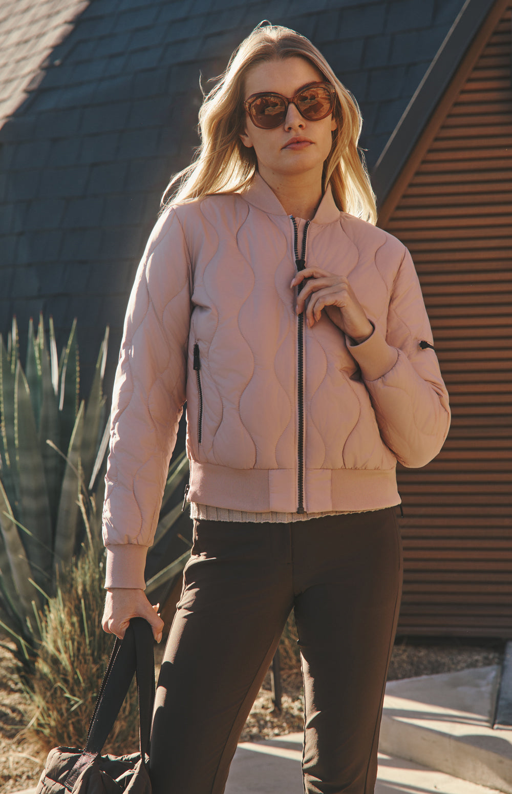 Metro II Bomber Jacket, Rose | Alp N Rock Alp N Rock Womens Outerwear Metro II Bomber Jacket  | Rose