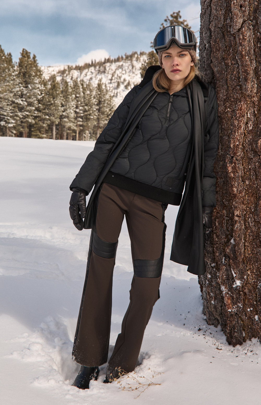 Nelly Funnel Neck Pullover Jacket, Black | Alp N Rock Alp N Rock Womens Outerwear Nelly 1/2 Zip Pullover Jacket | Black