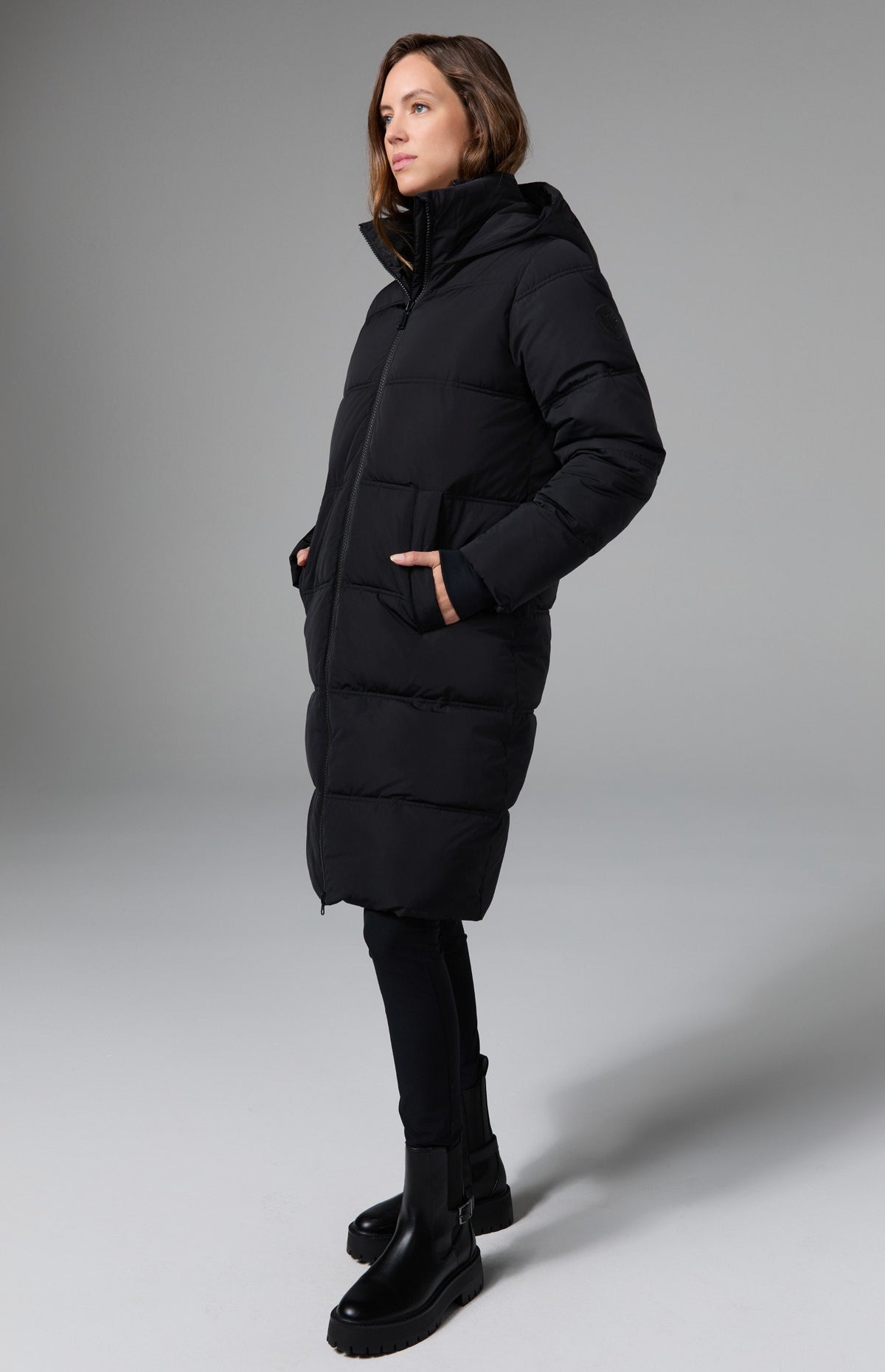 Salzburg Hooded Long Jacket, Black | Alp N Rock Alp N Rock Womens Outerwear Salzburg Hooded Long Jacket | Black