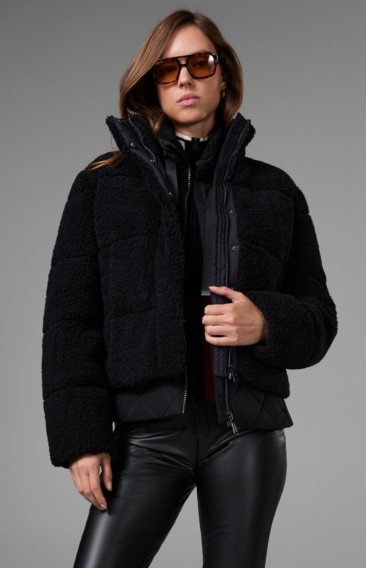 Serac Shearling Jacket, Black | Alp N Rock Alp N Rock Womens Outerwear Serac Shearling Jacket | Black