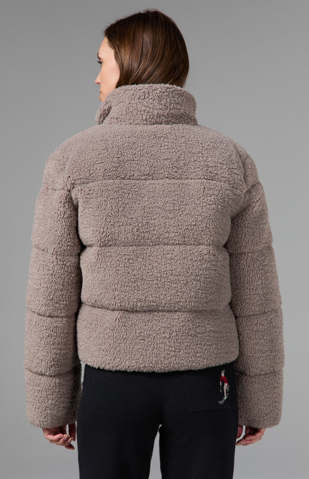 Alp N Rock Serac Shearling Jacket, women's taupe shearling winter jacket
