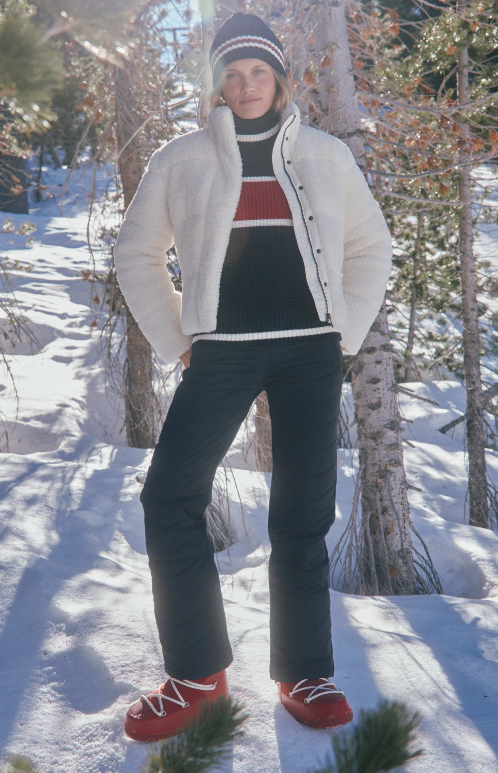 Serac Shearling Jacket, Ivory | Alp N Rock Alp N Rock Womens Outerwear Serac Shearling Jacket | Ivory