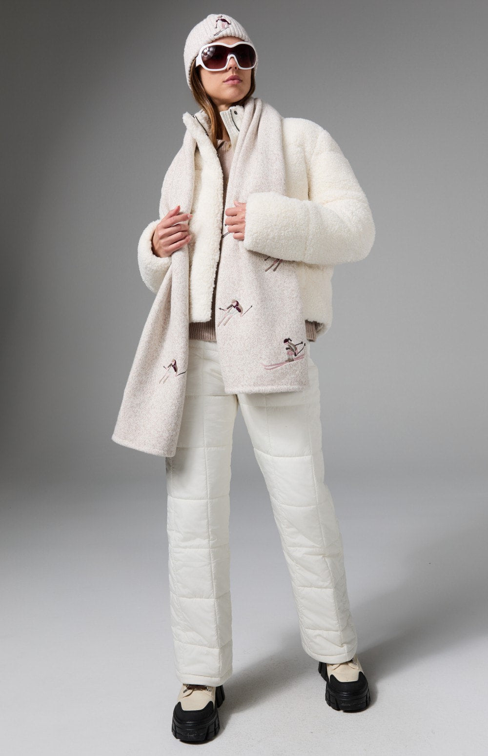 Serac Shearling Jacket, Ivory | Alp N Rock Alp N Rock Womens Outerwear Serac Shearling Jacket | Ivory