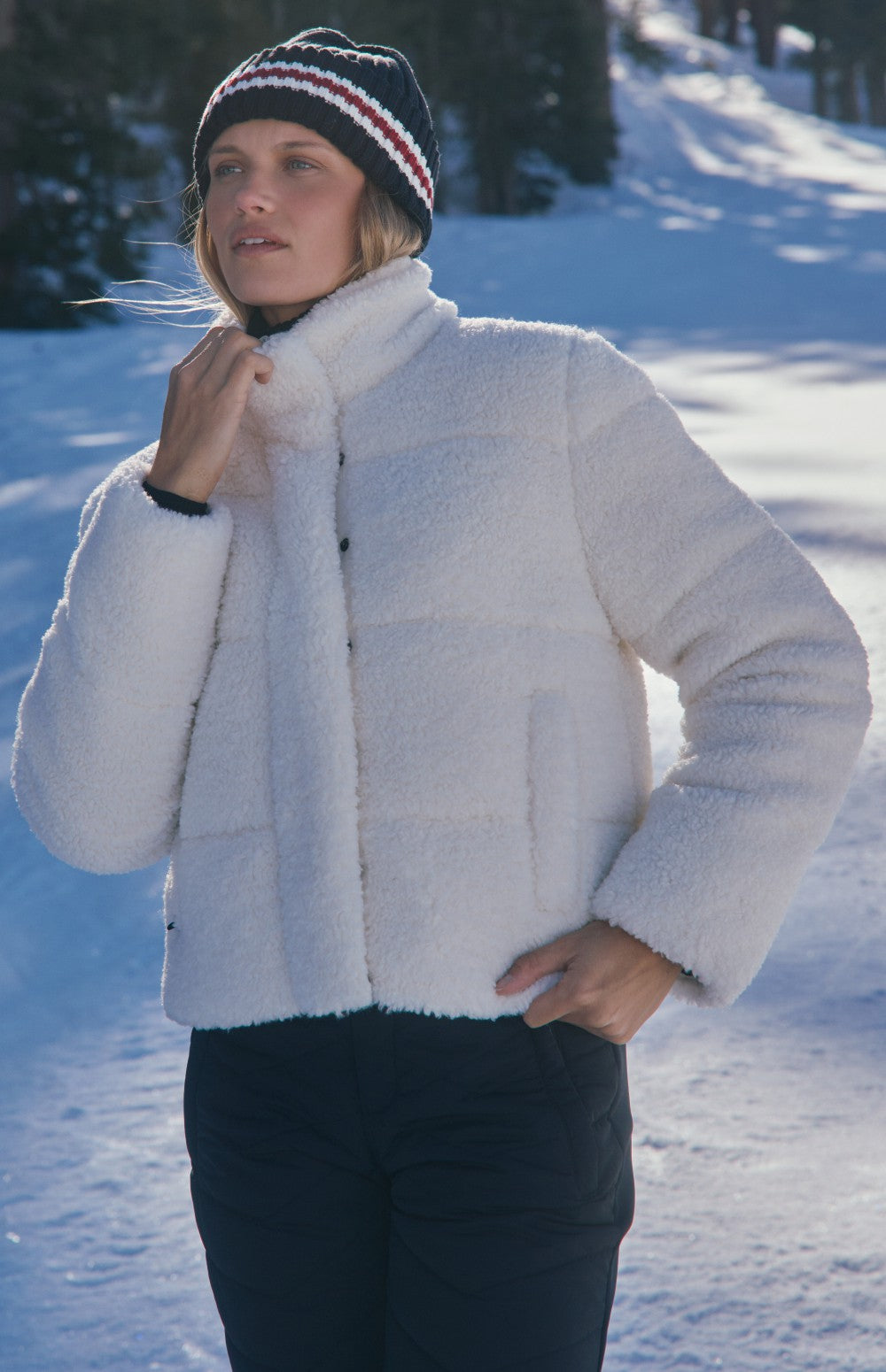 Serac Shearling Jacket, Ivory | Alp N Rock Alp N Rock Womens Outerwear Serac Shearling Jacket | Ivory