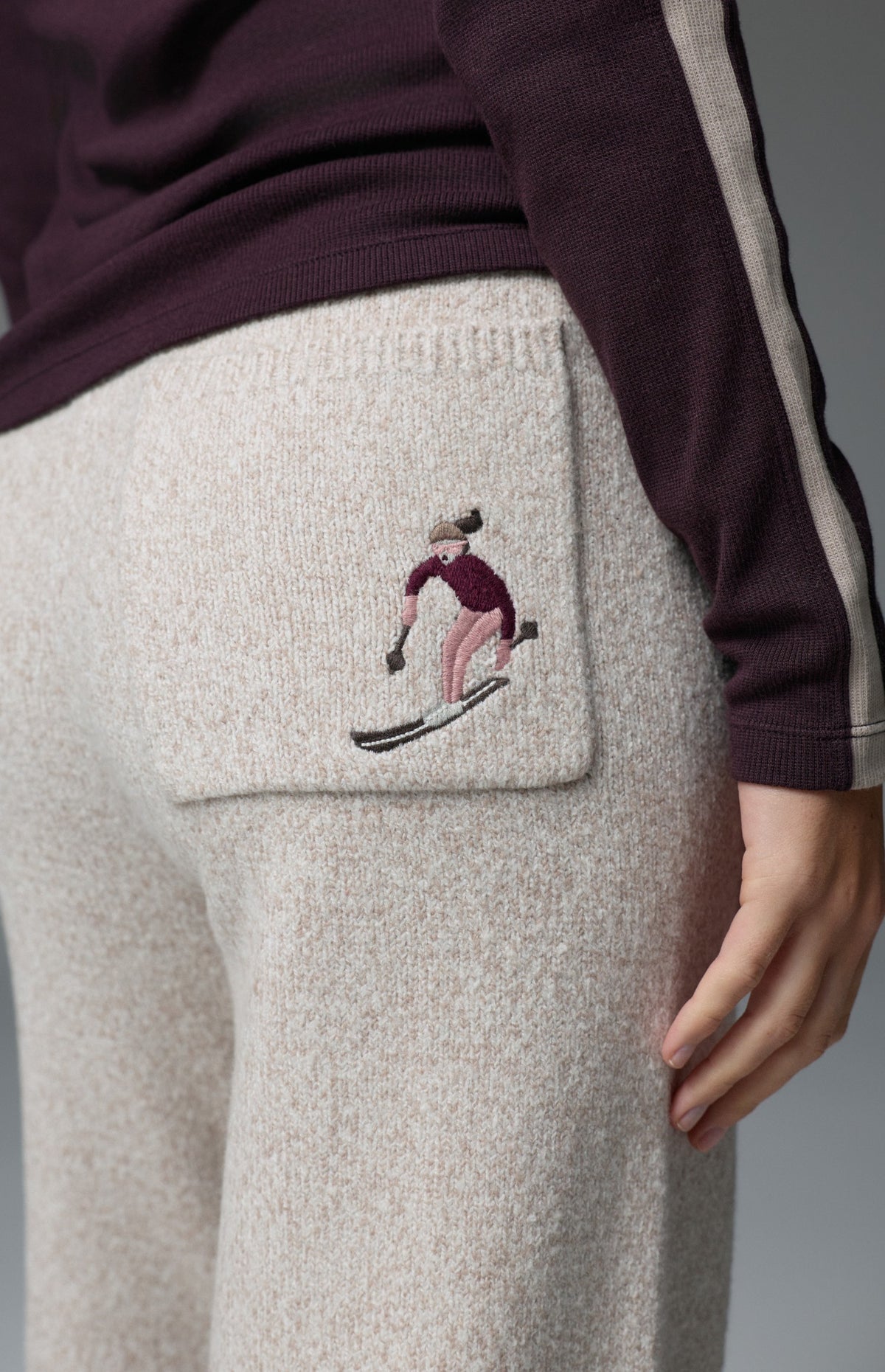 Ahaana Skier Sweater Jogger, Ivory | Alp N Rock Alp N Rock Womens Pant Ahaana Skier Sweater Jogger | Ivory
