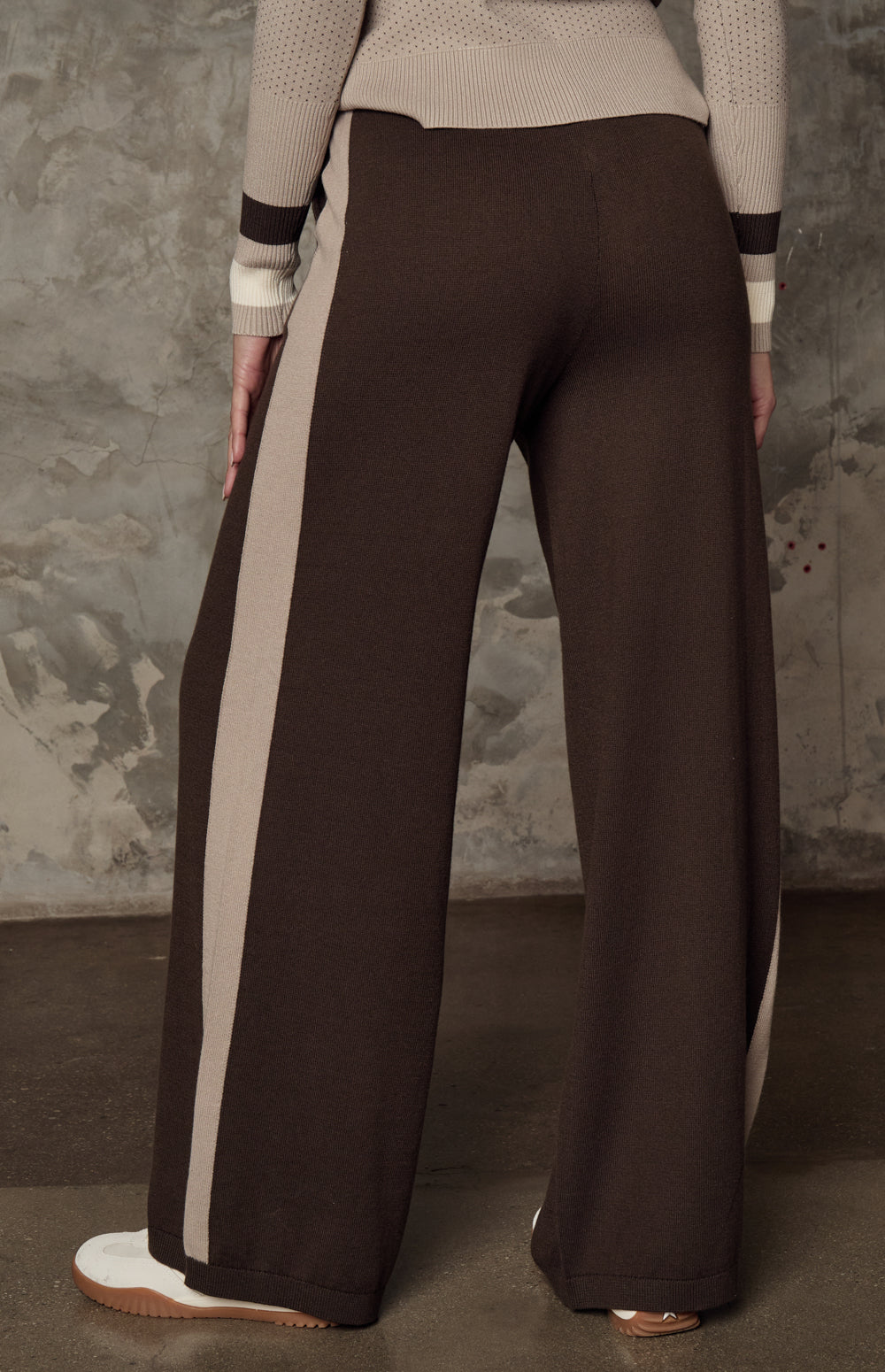 August Wide Leg Knit Lounge Pant, Coffee | Alp N Rock Alp N Rock Womens Pant August Wide Leg Knit Lounge Pant | Coffee