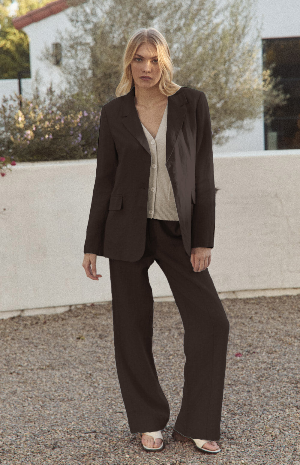Bianca Linen Pant, Coffee | Alp N Rock Alp N Rock Womens Pant Bianca Linen Pant | Coffee