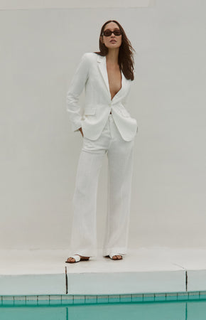 Bianca Linen Pant | Ivory