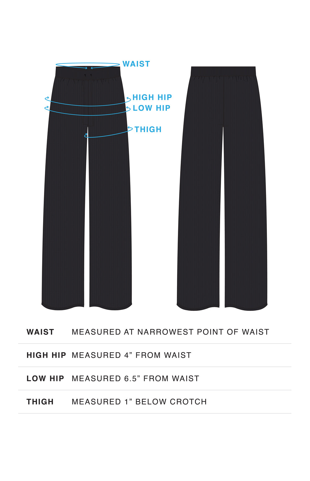 Alp N Rock Brianna Pant, black straight leg sweater pant with drawstring waist