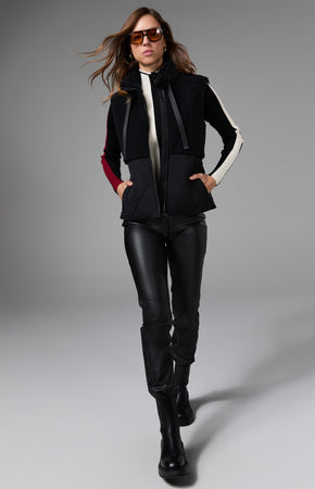 Geneva Faux Leather Techno Pant