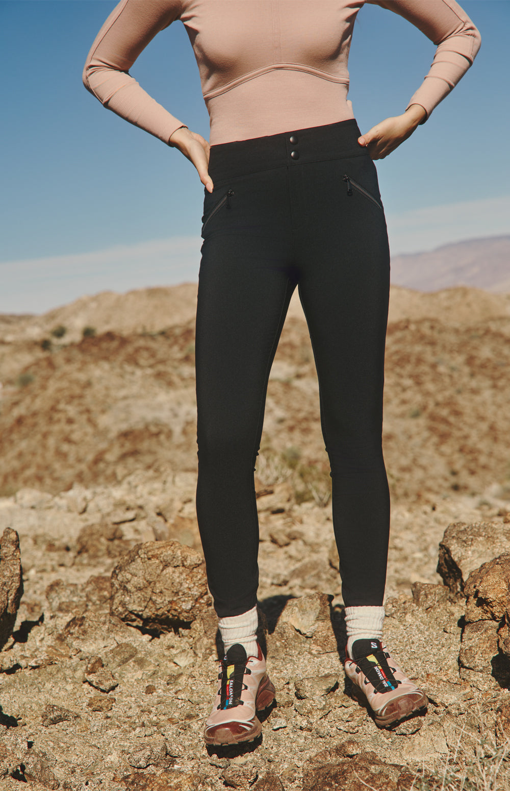 Alp N Rock Geneva Pant, black flattering fitted pant for women