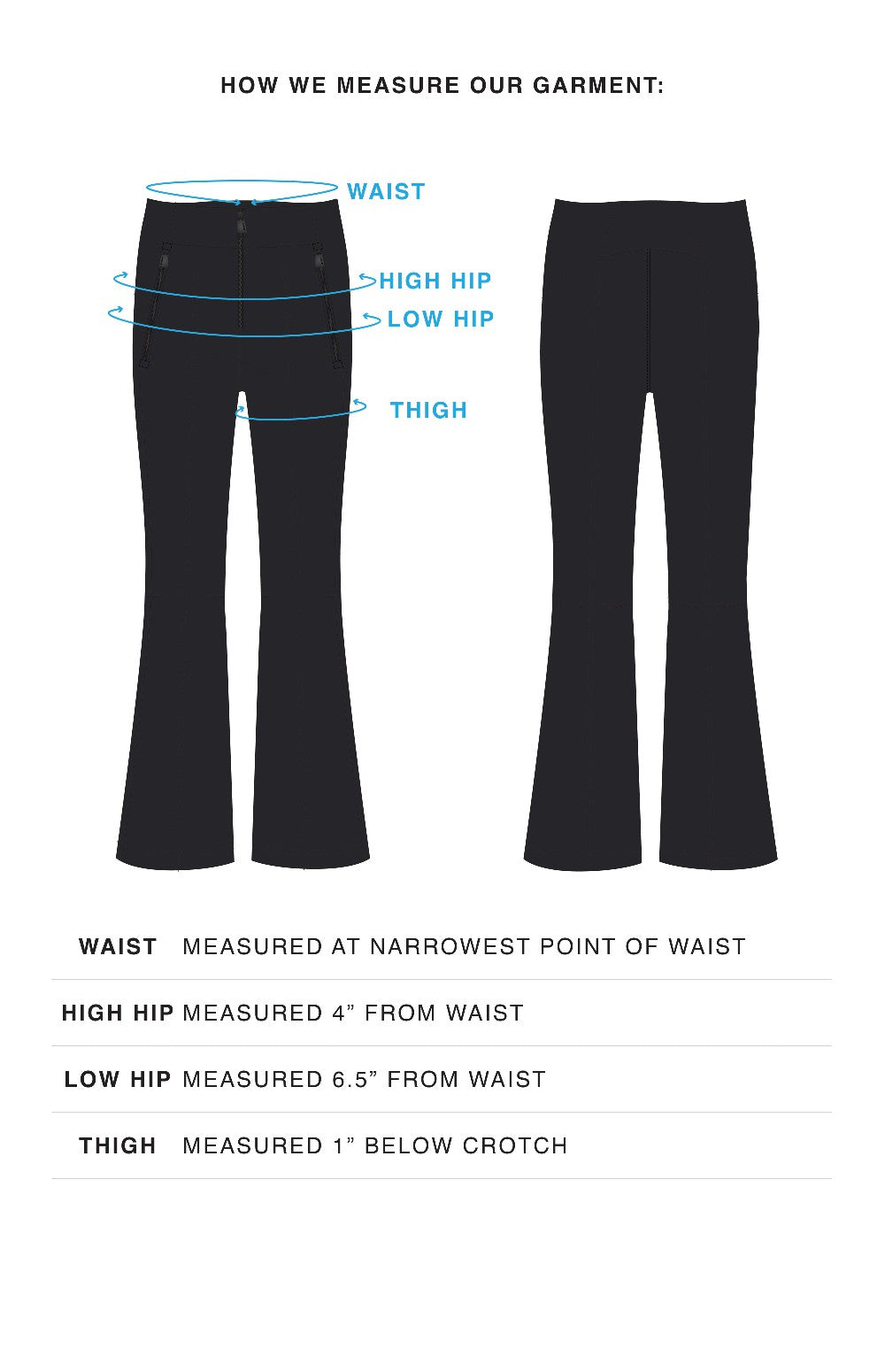 Alp N Rock Georgia Pant, black flare ski pants with fleece lining for women