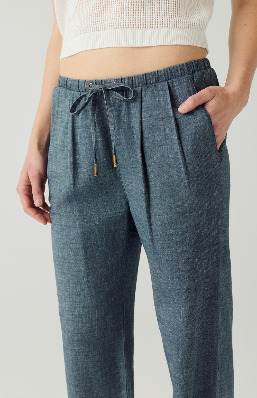 Jasmine Drawstring Pant, Denim Blue | Alp N Rock Alp N Rock Womens Pant Jasmine Drawstring Pant | Denim Blue