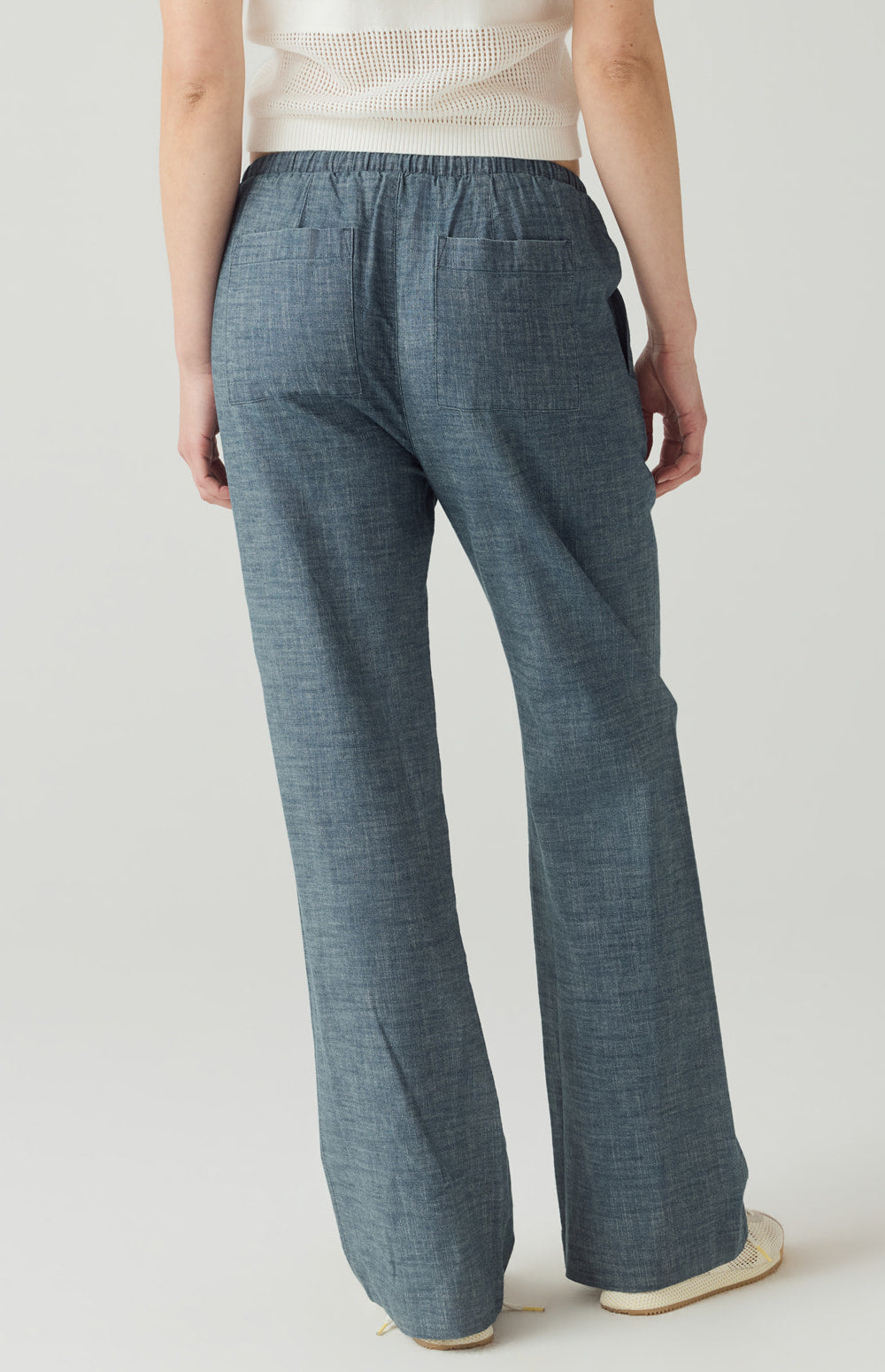Alp N Rock Jasmine Pant, chambray wide leg drawstring pant for women