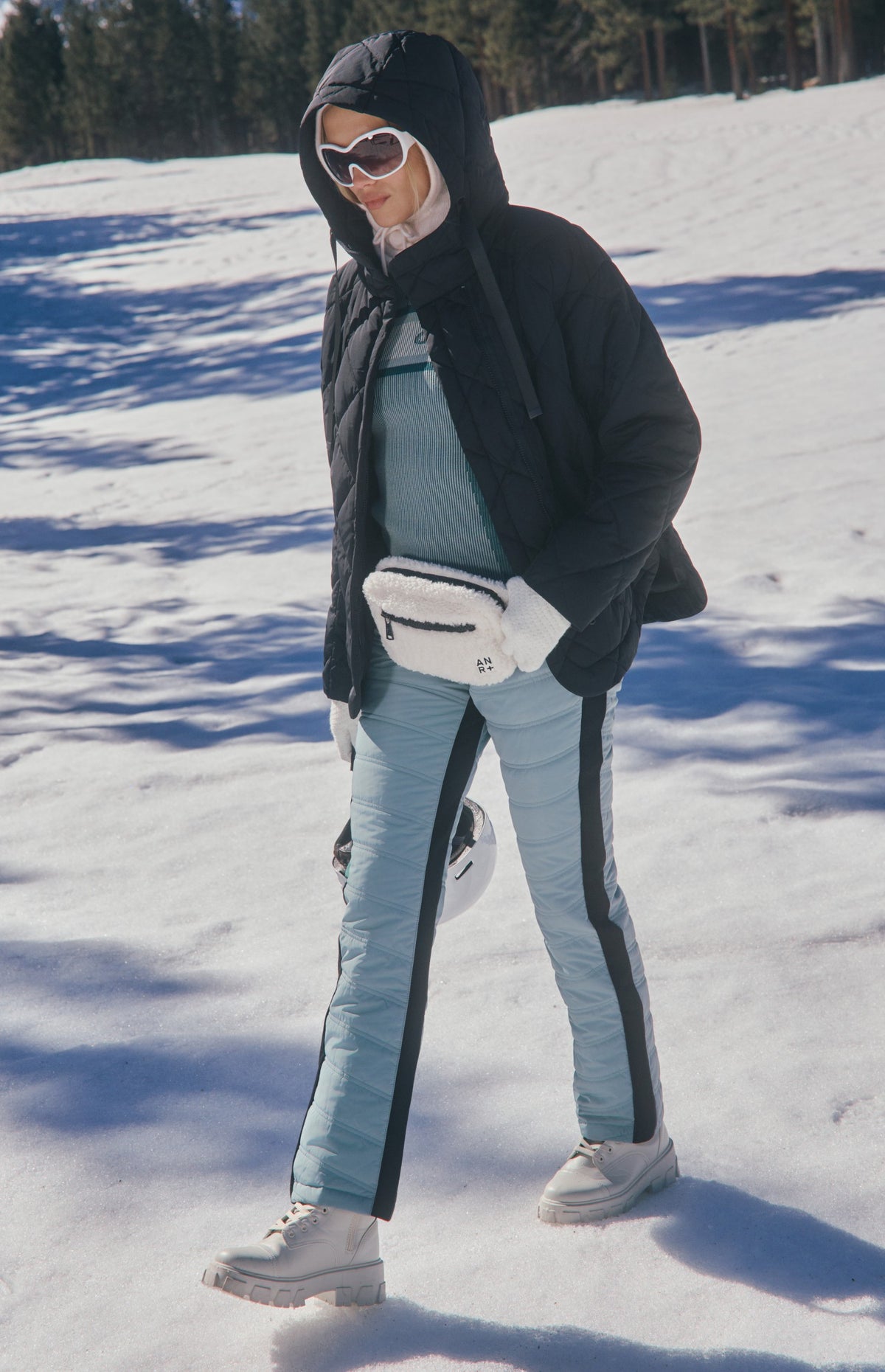Kaja Quilted Pant, Silver Blue | Alp N Rock Alp N Rock Womens Pant Kaja Quilted Pant | Silver Blue