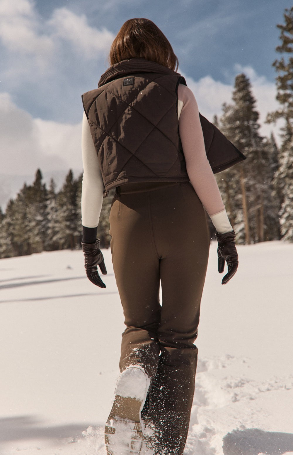 Madison Quilted Ski Pant, Coffee | Alp N Rock Alp N Rock Womens Pant Madison Quilted Ski Pant | Coffee