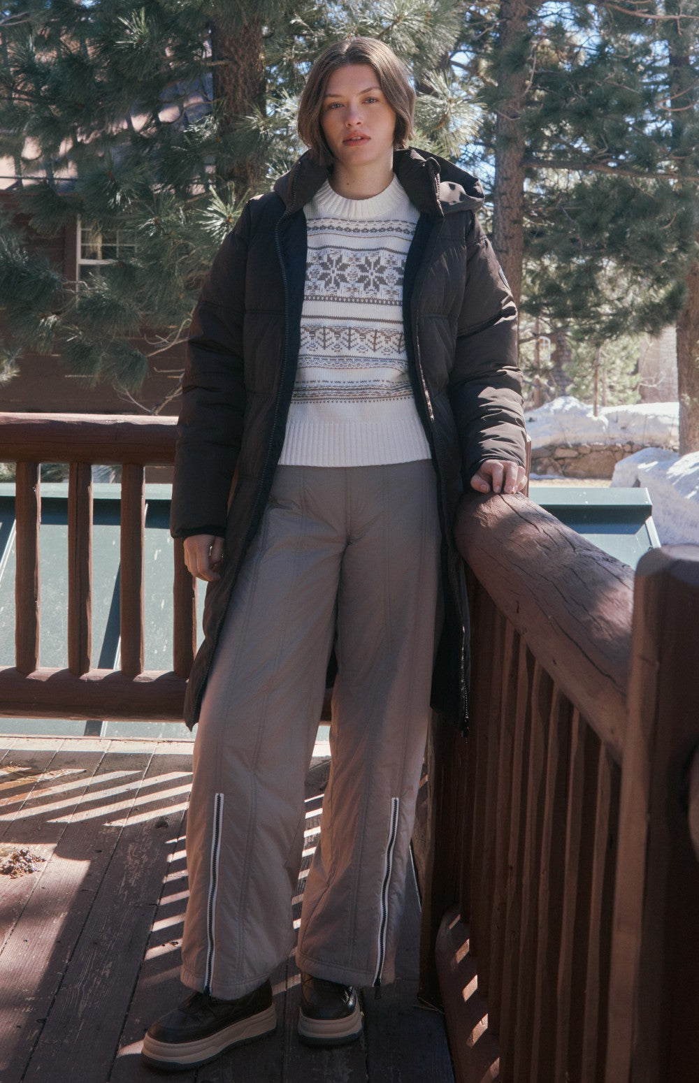 Meribel Wide Leg Pant, Fossil | Alp N Rock Alp N Rock Womens Pant Meribel Wide Leg Pant | Fossil
