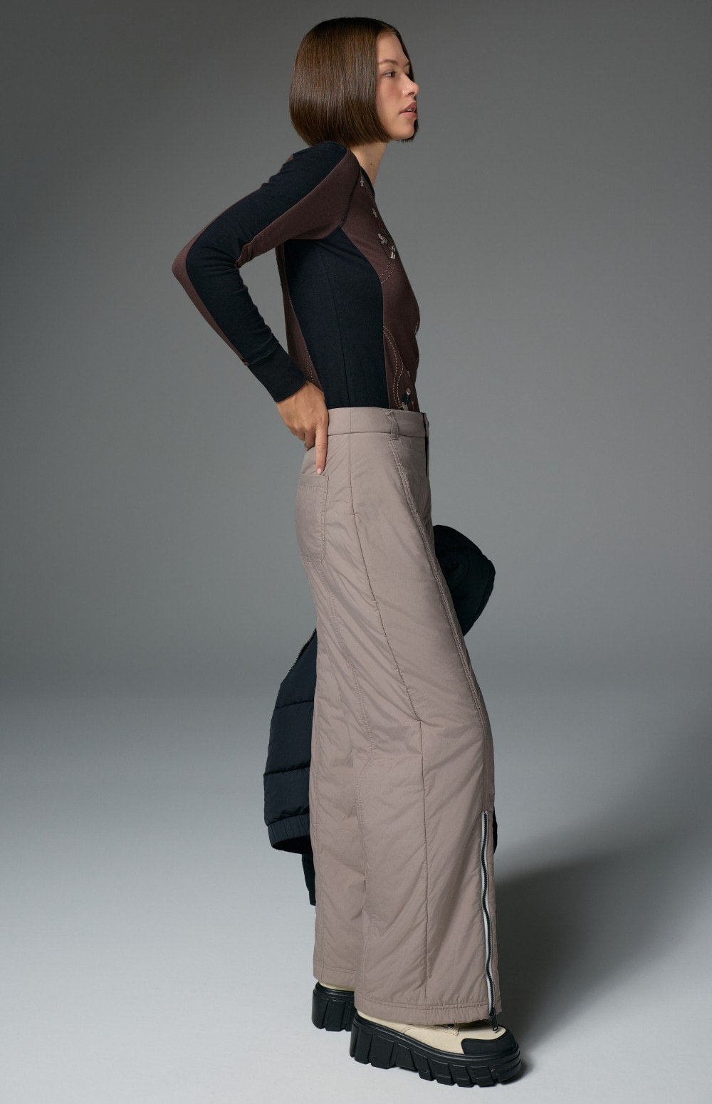 Meribel Wide Leg Pant, Fossil | Alp N Rock Alp N Rock Womens Pant Meribel Wide Leg Pant | Fossil