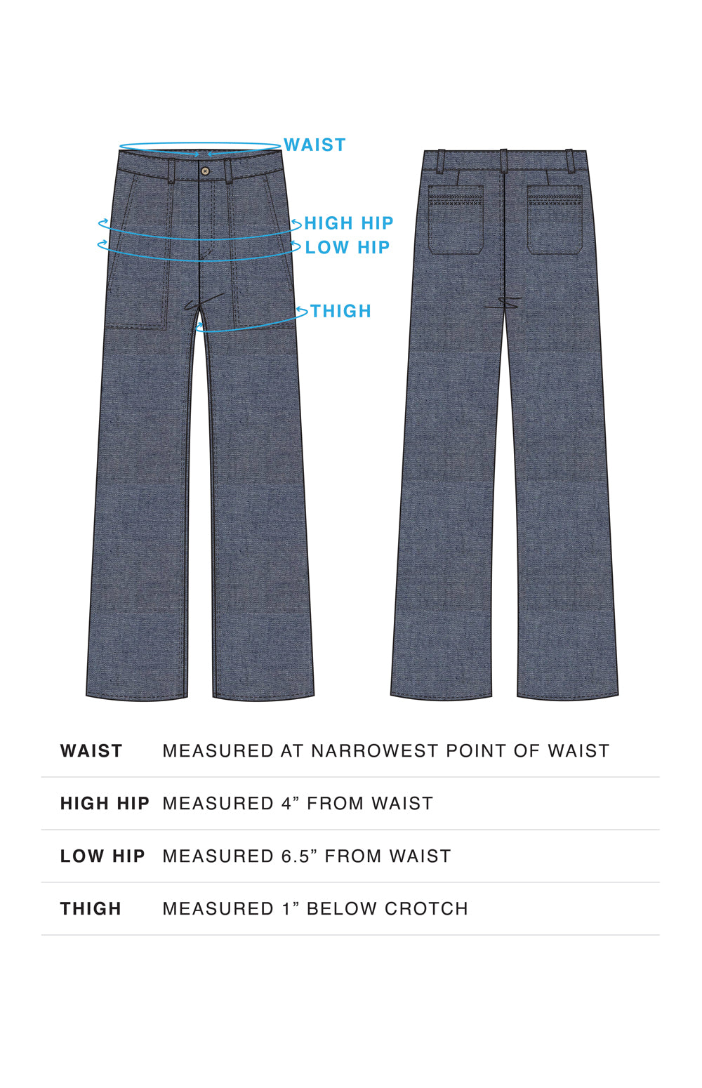 Alp N Rock Paige Pant, chambray denim blue straight leg pant for women