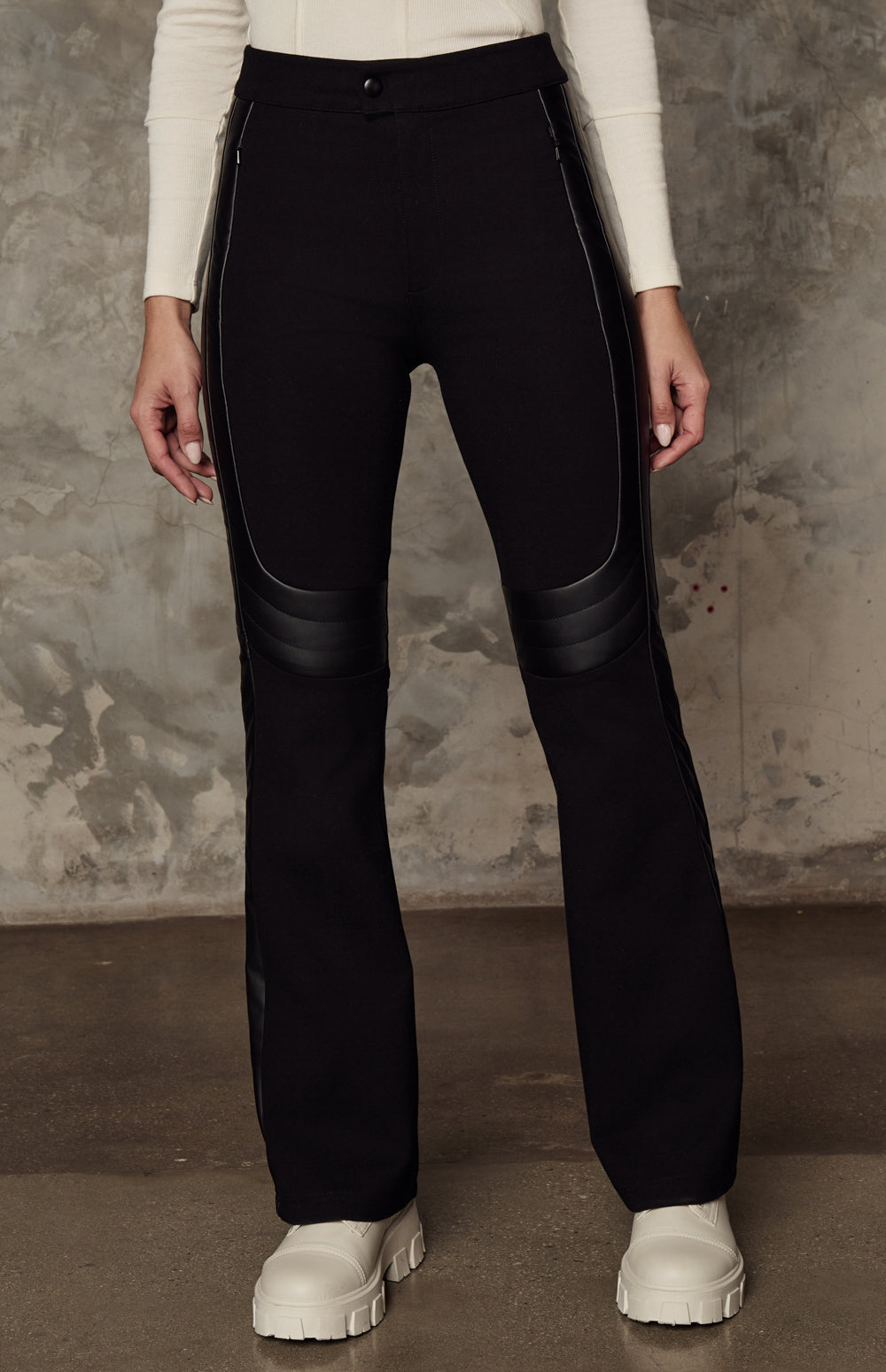 Sabine Double Knit Flare Pant, Black | Alp N Rock Alp N Rock Womens Pant Sabine Double Knit Flare Pant | Black