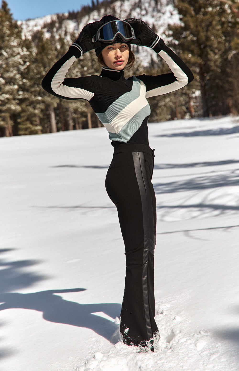 Sabine Double Knit Flare Pant, Black | Alp N Rock Alp N Rock Womens Pant Sabine Double Knit Flare Pant | Black