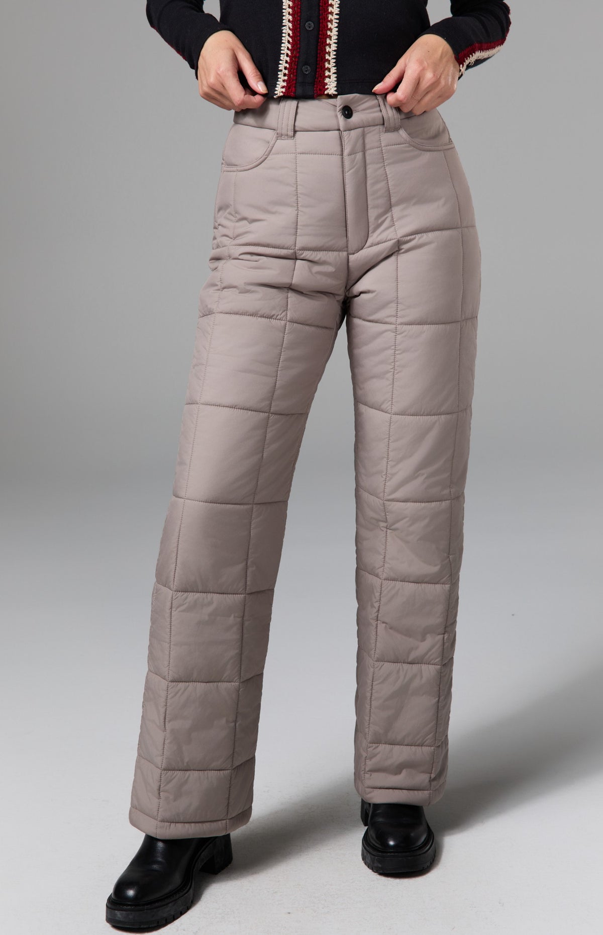Sammie Quilted Pant, Fossil | Alp N Rock Alp N Rock Womens Pant Sammie Quilted Pant | Fossil