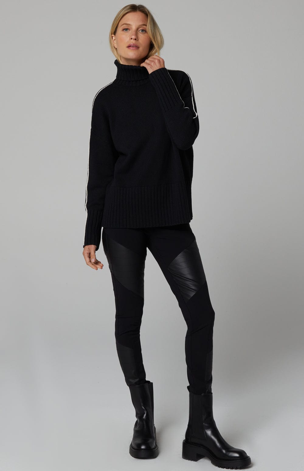 Sloan Moto Pant | Black