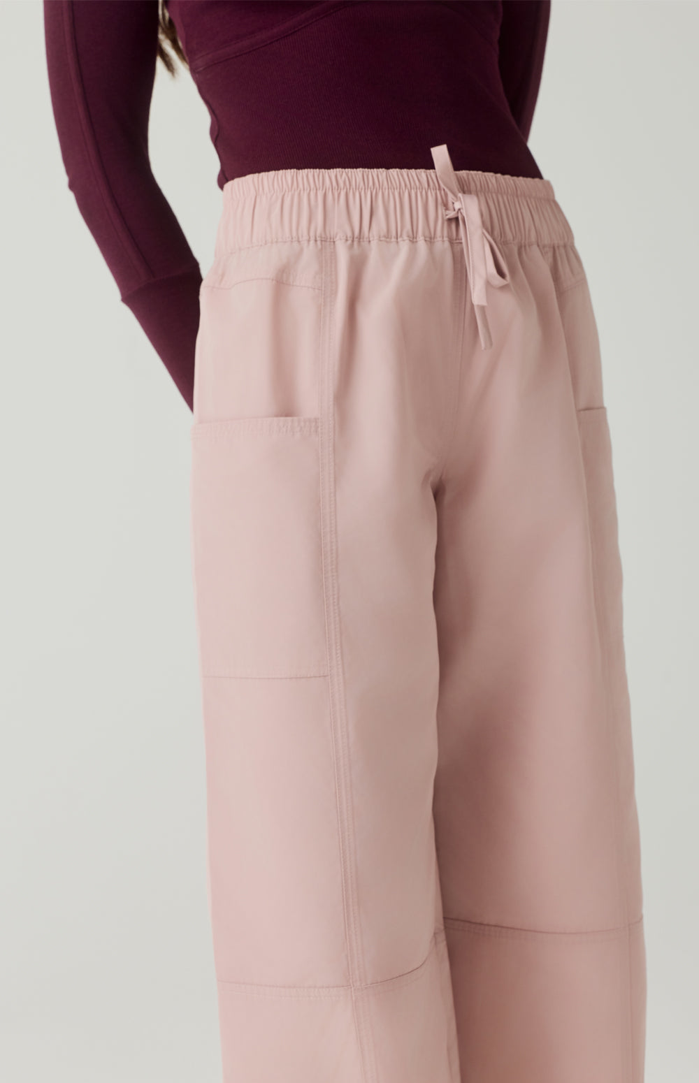 Alp N Rock Suki Pant, lightweight pink wide leg cropped pant for women