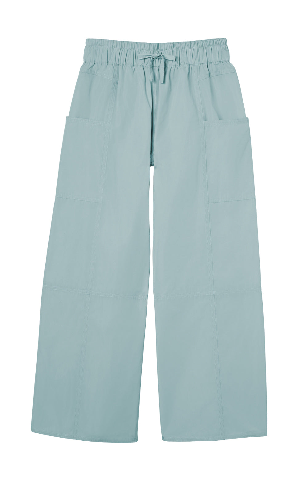 Alp N Rock Suki Pant, lightweight silver blue wide leg cropped pant for women