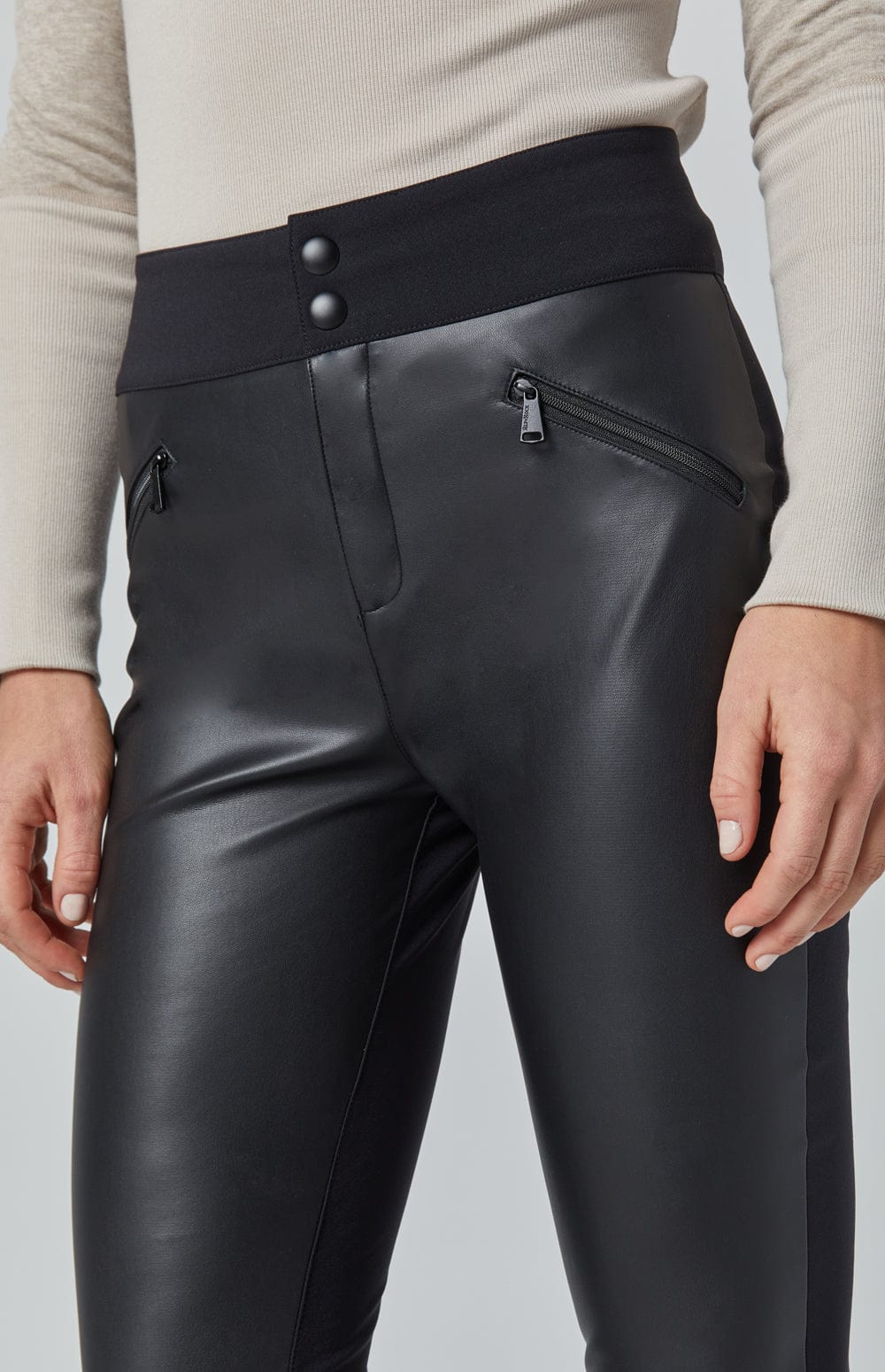 Alp N Rock Womens Pant Zurich Pant | Black Faux Leather